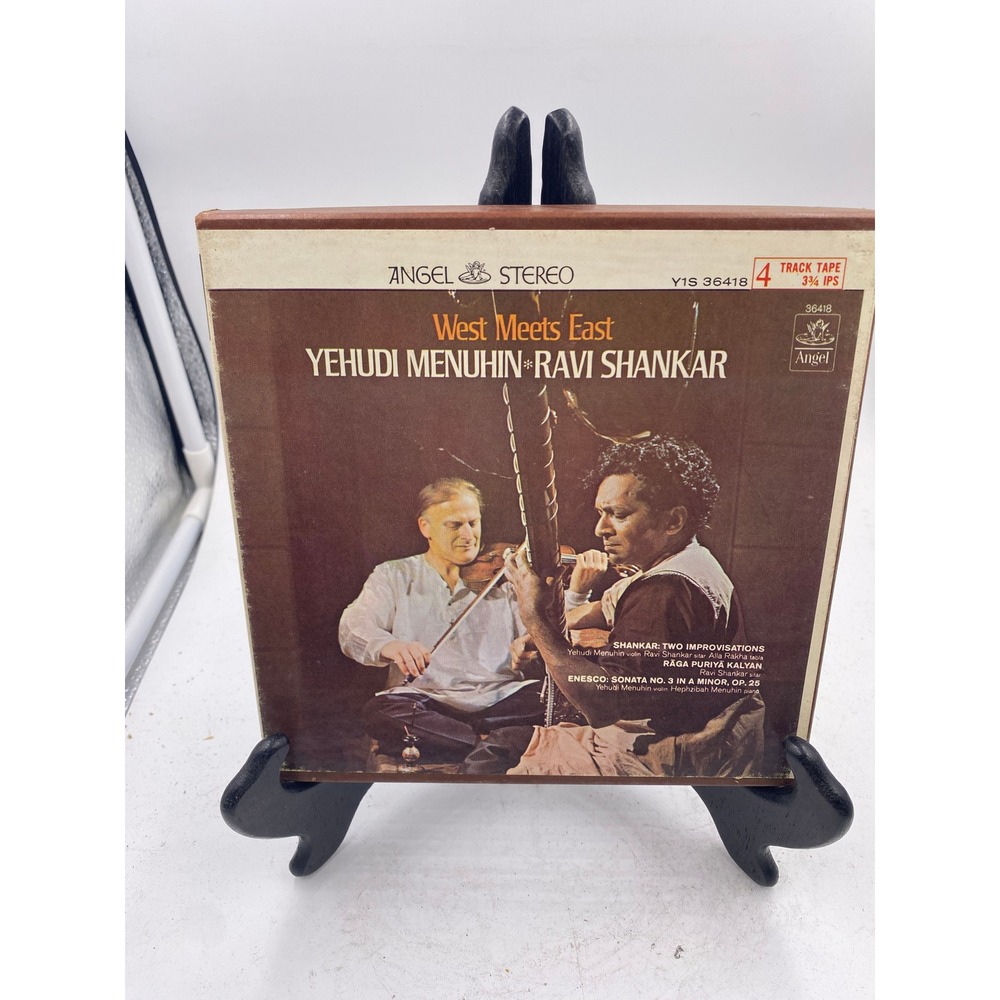 Angel West Meets East Reel to Reel Tape Yehudi Menuhin Ravi Shankar 36418 Good